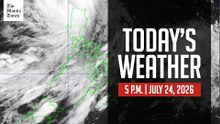 Today's Weather, 5 P.M. | Jul. 24, 2026