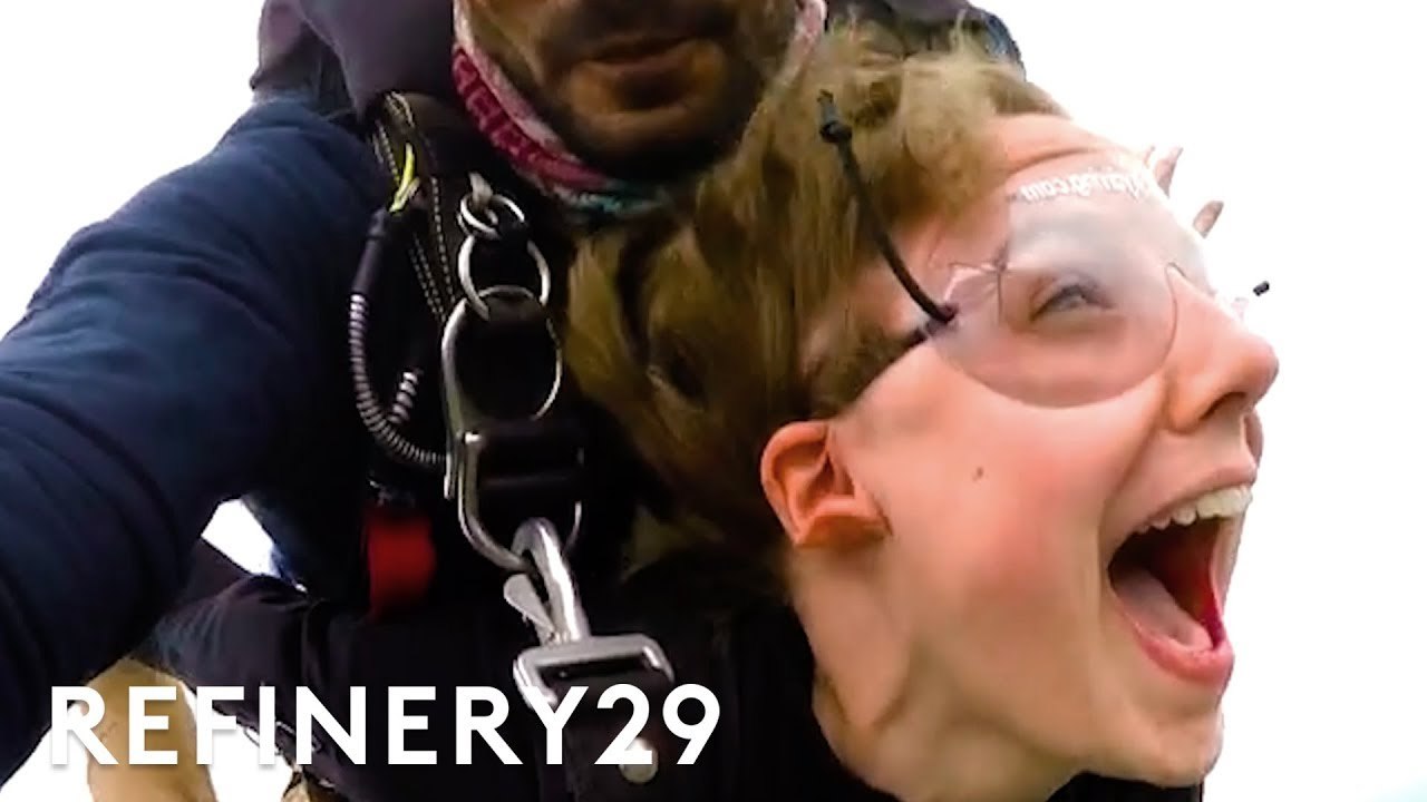 SKYDIVING! I Jumped Out Of A Plane For The First Time | Try This Challenge | Refinery29