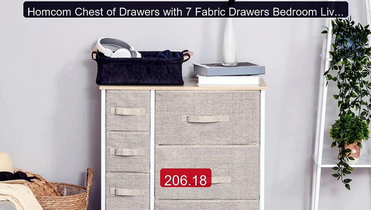 Homcom Chest of Drawers with 7 Fabric Drawers Bedroom Living Room H... -- Top Rated 2026 | Buy Now!