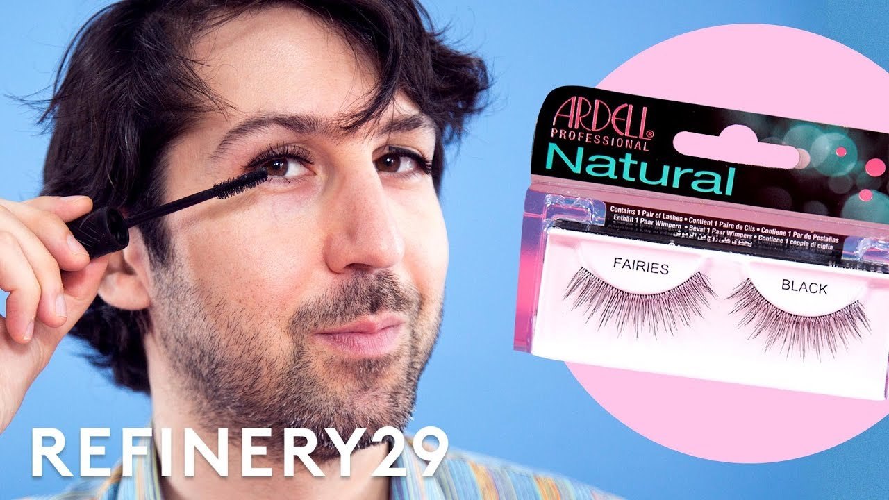 Men Try False Lashes Challenge | Try This Chall...