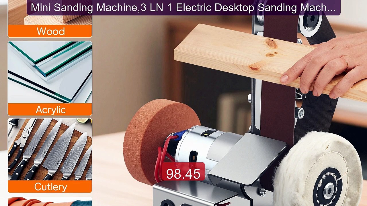 Mini Sanding Machine,3 LN 1 Electric Desktop Sanding Machine,... -- Amazing Value 2026 | Must Have!