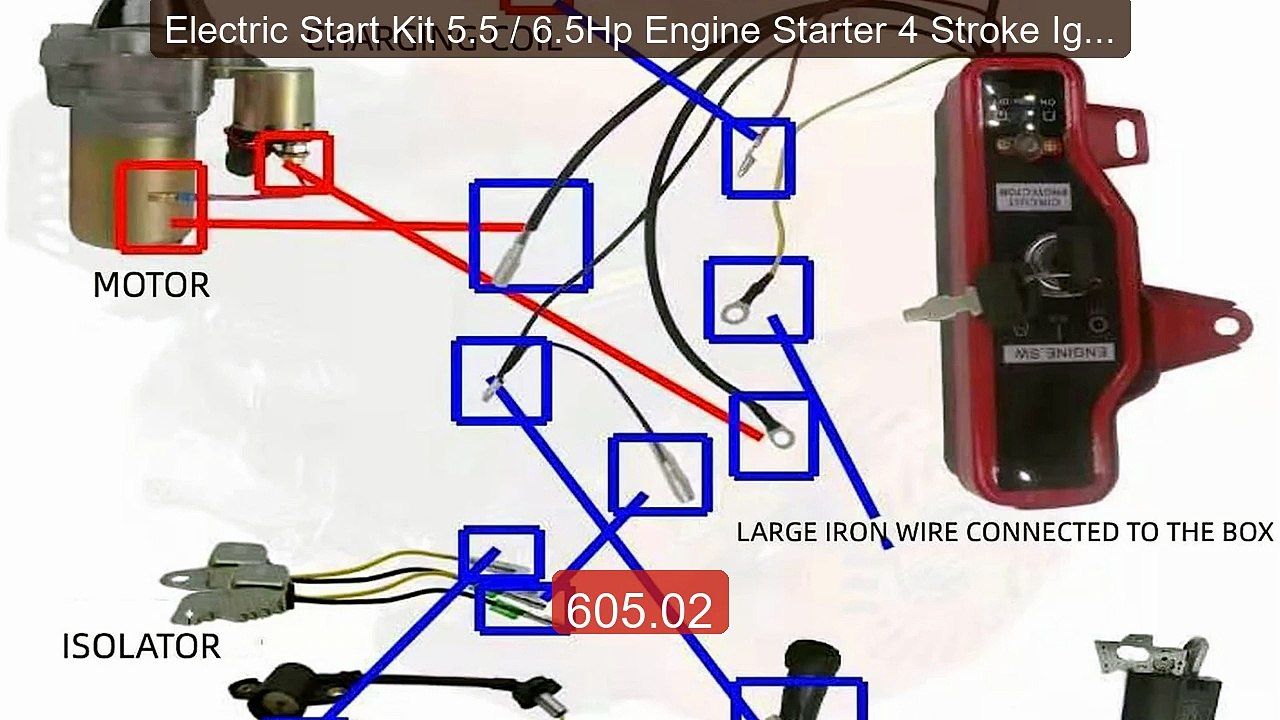 Electric Start Kit 5.5 / 6.5Hp Engine Starter 4 Stroke Ignitio... -- Best Buy 2026 | Great Quality!