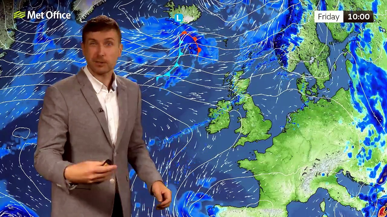 Met Office Friday Afternoon Weather Forecast 24/07/2026