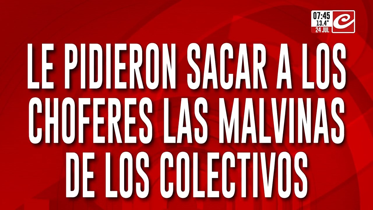 Tremendo: obligaron a los colectivos a retirar la imagen de las Islas Malvinas de todas las unidades