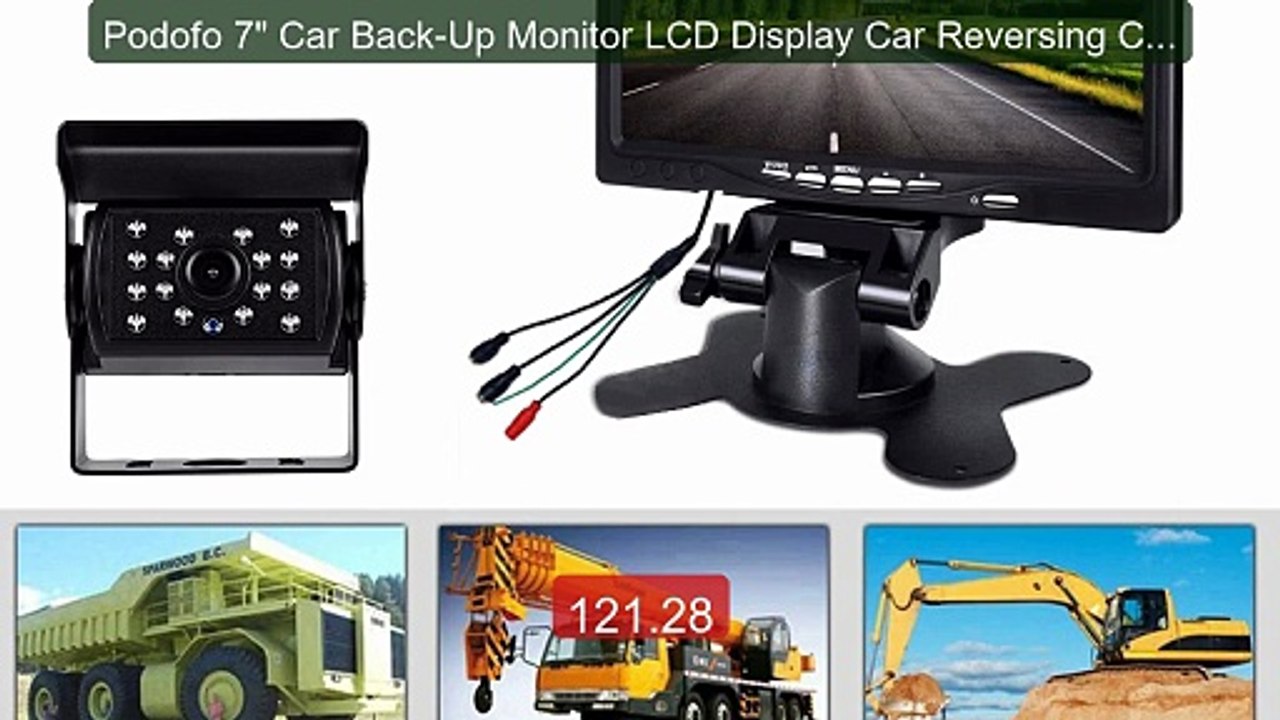 Podofo 7" Car Back-Up Monitor LCD Display Car Reversing Camer... -- Amazing Value 2026 | Must Have!