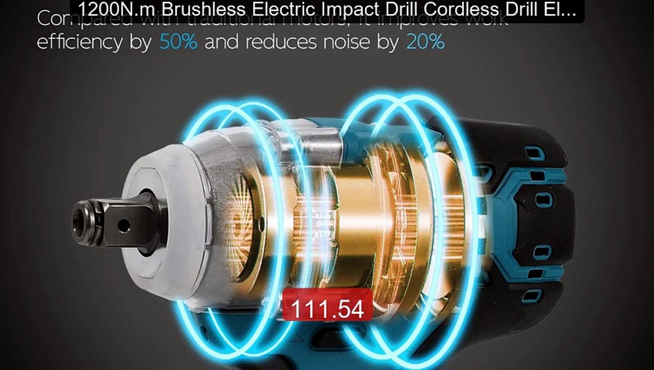 1200N.m Brushless Electric Impact Drill Cordless Drill Electri... -- Hot Deal 2026 | Limited Offer!