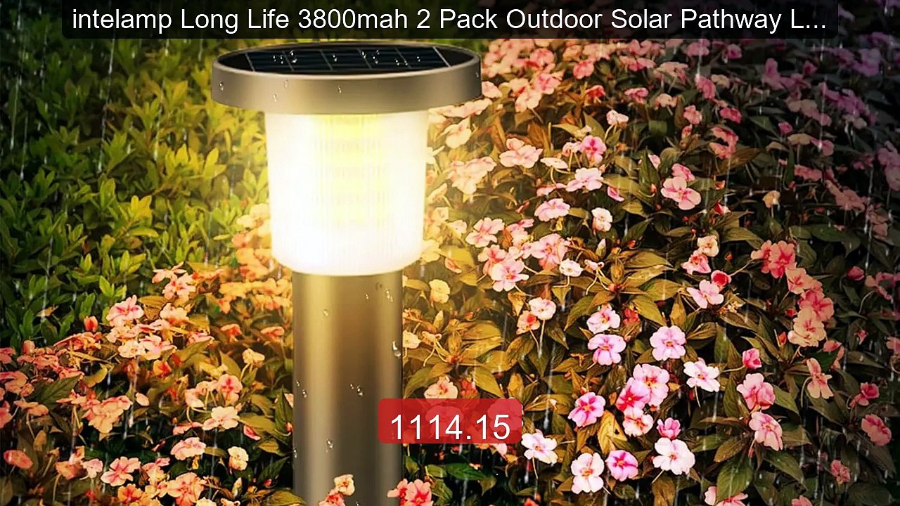 intelamp Long Life 3800mah 2 Pack Outdoor Solar Pathway Lights Law... -- Best Deal 2026 | Shop Now!