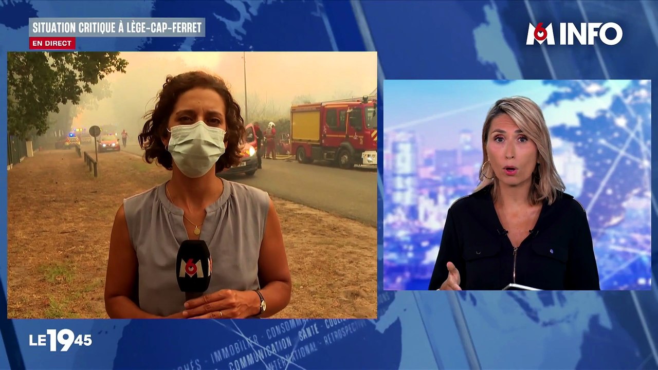 Incendies en Gironde : Une explosion survient en plein duplex sur M6 lors d'un reportage