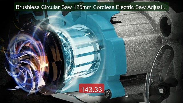 Brushless Circular Saw 125mm Cordless Electric Saw Adjustable ... Hot Deal 2026 | Limited Offer!
