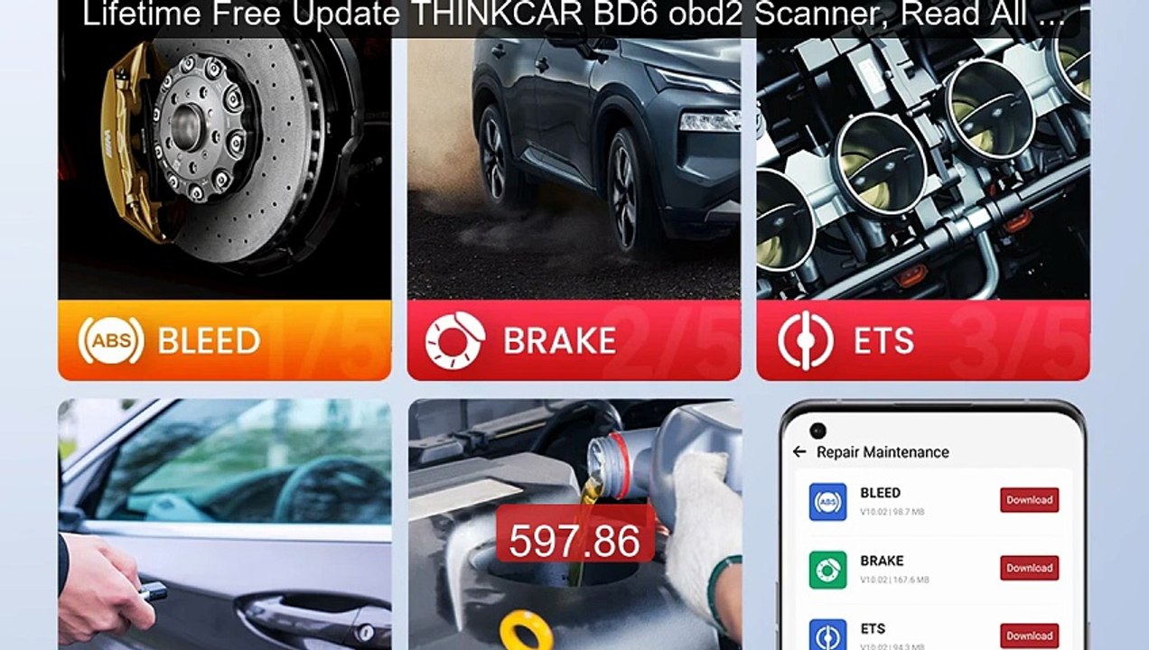 Lifetime Free Update THINKCAR BD6 obd2 Scanner, Read All Syste... -- Hot Deal 2026 | Limited Offer!