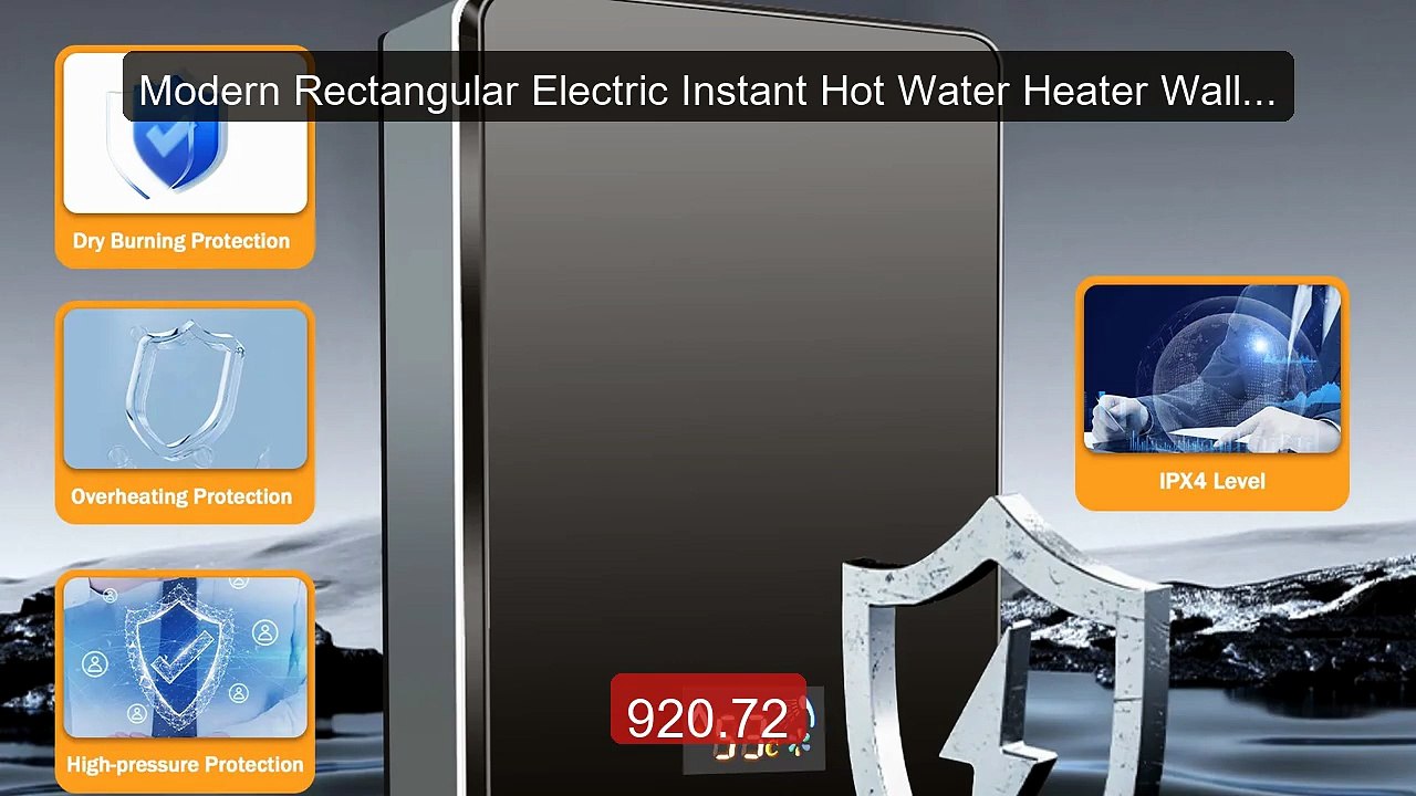 Modern Rectangular Electric Instant Hot Water Heater Wall-mou... -- Amazing Value 2026 | Must Have!