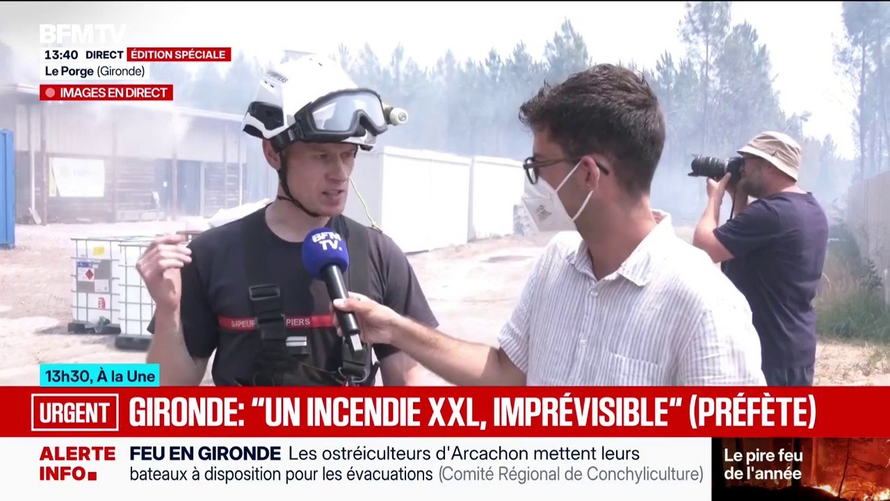Incendie en Gironde: "le but est d'être dynamique et mobile"