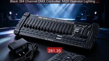 Black 384 Channel DMX Controller, MIDI Operator Lighting Conso... -- Hot Deal 2026 | Limited Offer!