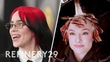 Getting a Billie Eilish Inspired Neon Red Hair Transformation | Hair Me Out | Refinery29