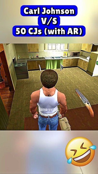GTA San Andreas Funny Moment – CARL vs 50 CJs (with AK) 👊💀🔥🤣⚡️(Part 473) - #gtag #cj #funny #gtaindia #gtarp