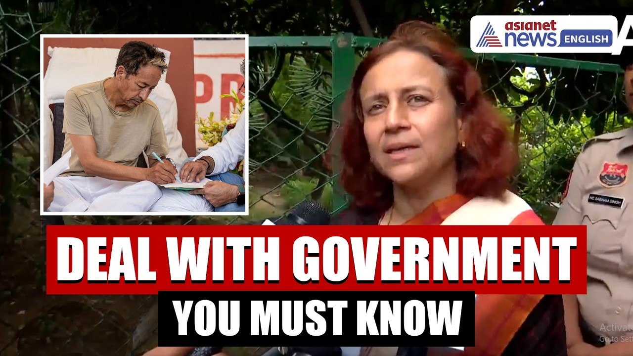 Sonam Wangchuk's WRITTEN DEAL With Government | Wife Reveals