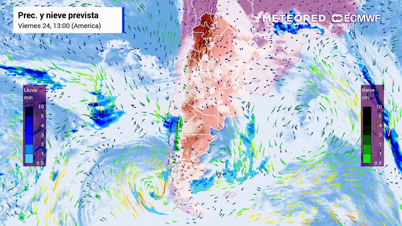 Último fin de semana de julio con mucha nubosidad en Argentina y más temporales de nieve en la cordillera