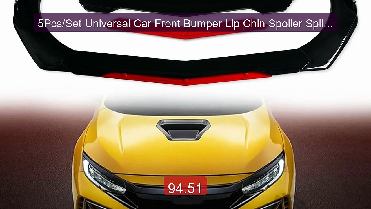 5Pcs/Set Universal Car Front Bumper Lip Chin Spoiler Splitter... -- Amazing Value 2026 | Must Have!