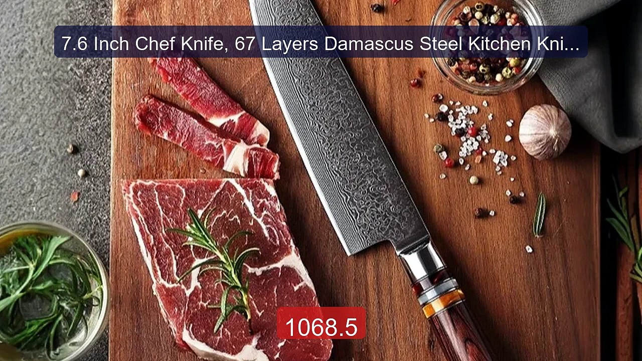 7.6 Inch Chef Knife, 67 Layers Damascus Steel Kitchen Knife... -- Top Pick 2026 | Unbeatable Price!