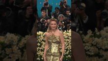 #gigihadid in custom Miu Miu celebrating black designer Zelda Wynn Valdes at the #metgala2025