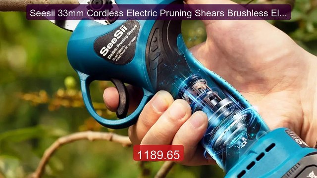 Seesii 33mm Cordless Electric Pruning Shears Brushless Electric Sc... Best Deal 2026 | Shop Now!