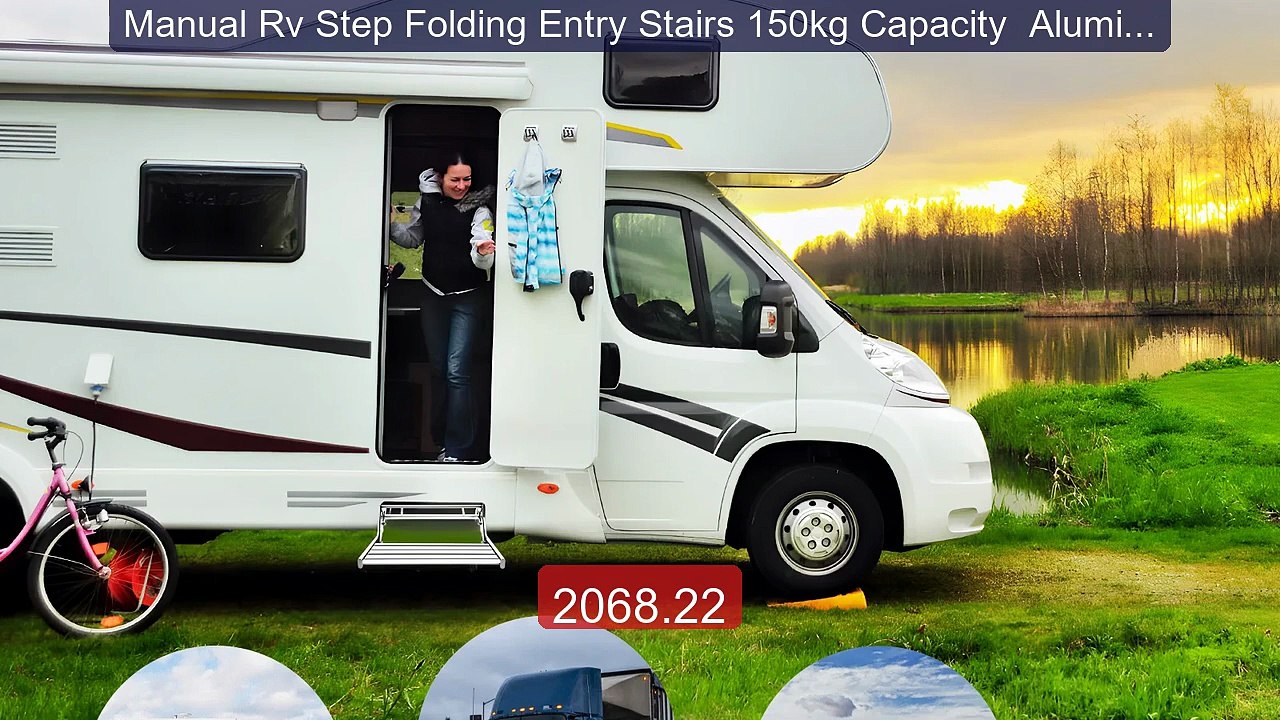 Manual Rv Step Folding Entry Stairs 150kg Capacity  Aluminu... -- Top Pick 2026 | Unbeatable Price!
