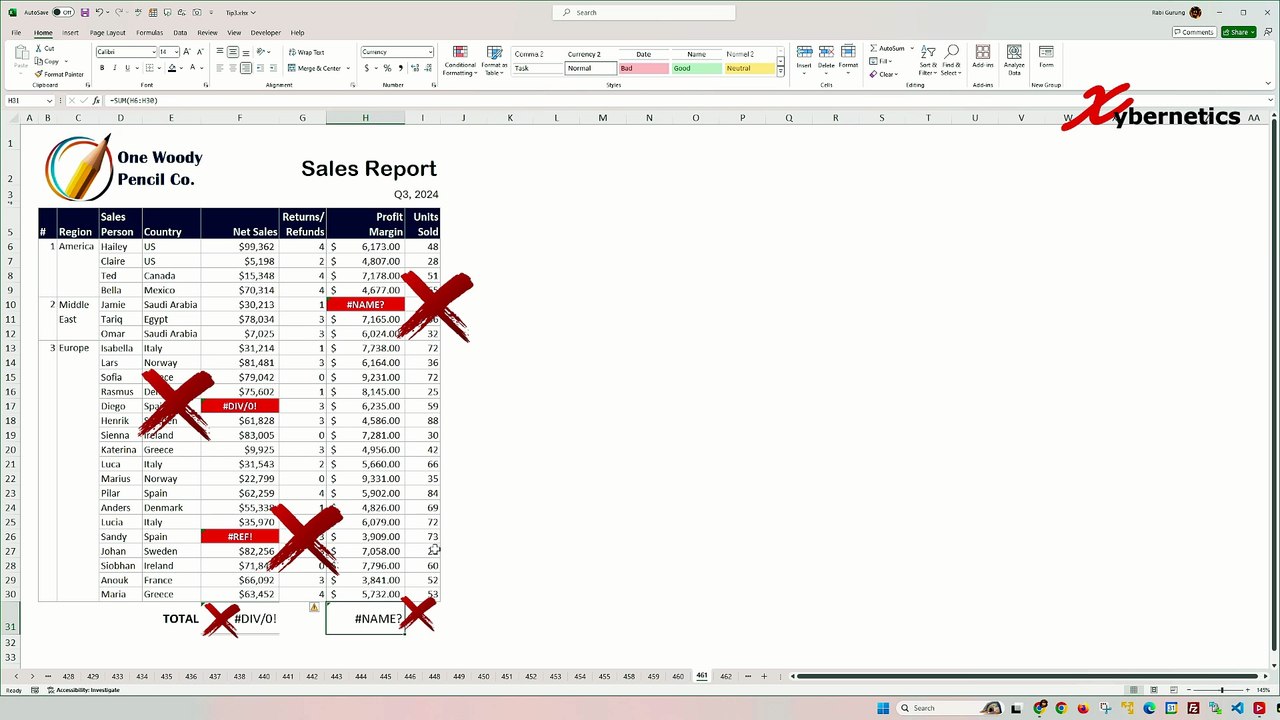 Ignore Div 0 in Excel formula - Excel Tips and Tricks
