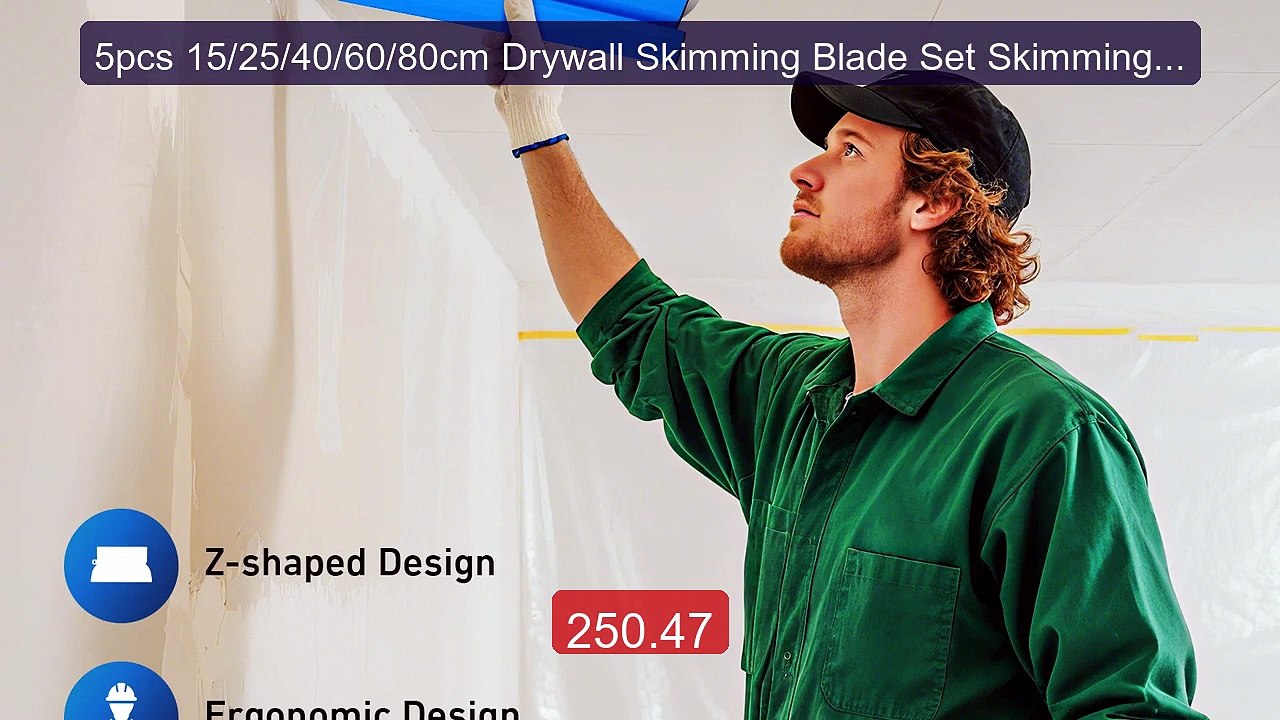 5pcs 15/25/40/60/80cm Drywall Skimming Blade Set Skimming Flex... -- Hot Deal 2026 | Limited Offer!