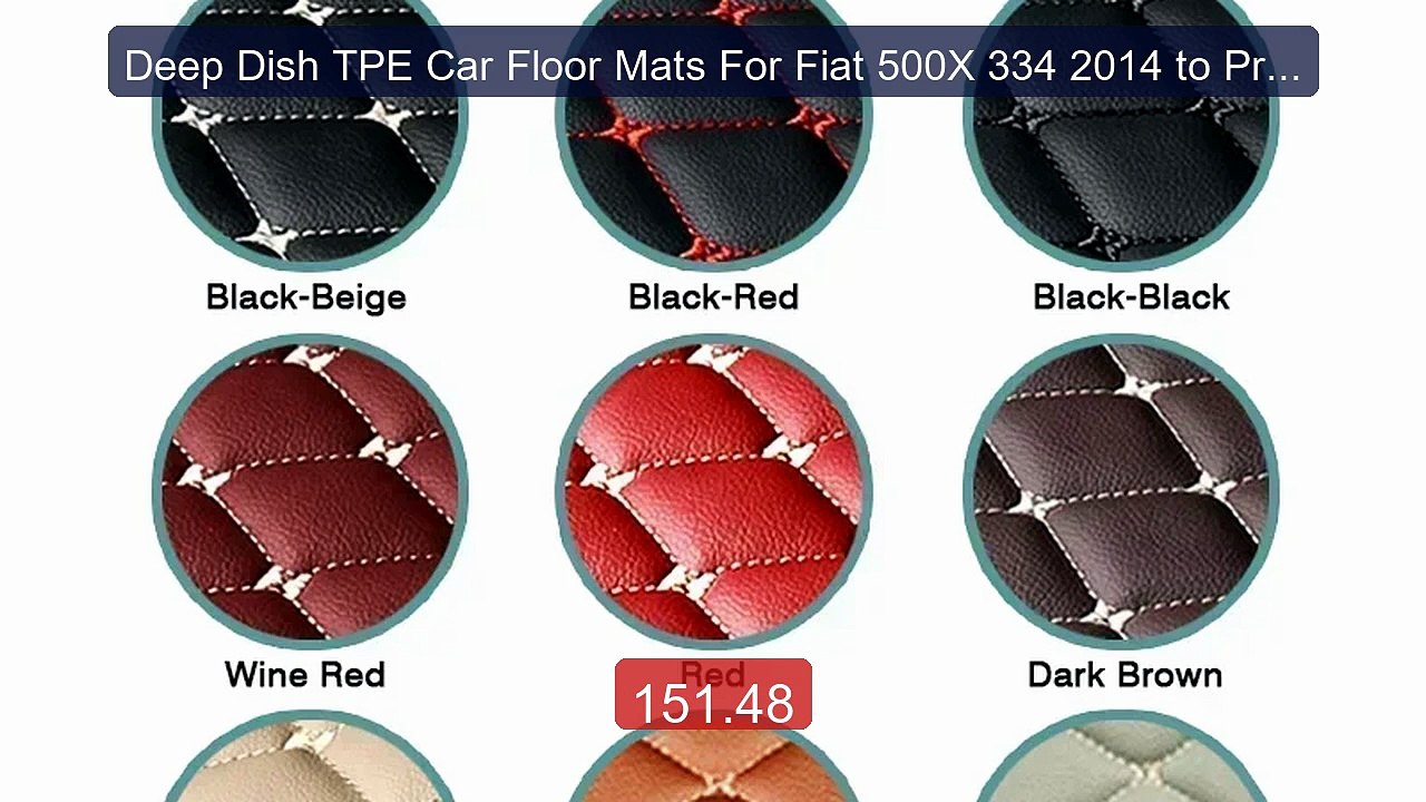 Deep Dish TPE Car Floor Mats For Fiat 500X 334 2014 to Present 5Sea... -- Top Rated 2026 | Buy Now!