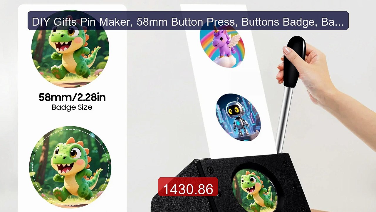 DIY Gifts Pin Maker, 58mm Button Press, Buttons Badge, Badge P... -- Hot Deal 2026 | Limited Offer!