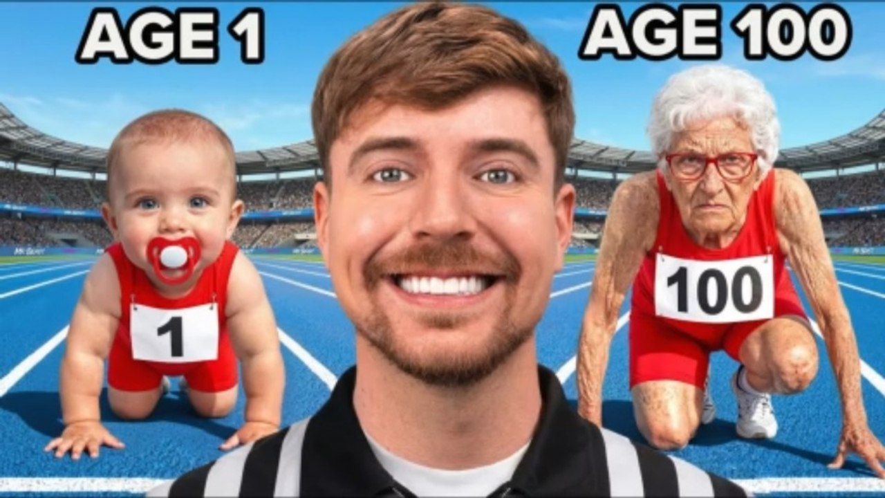 MrBeast Ages 1 - 100 Race For $250000!