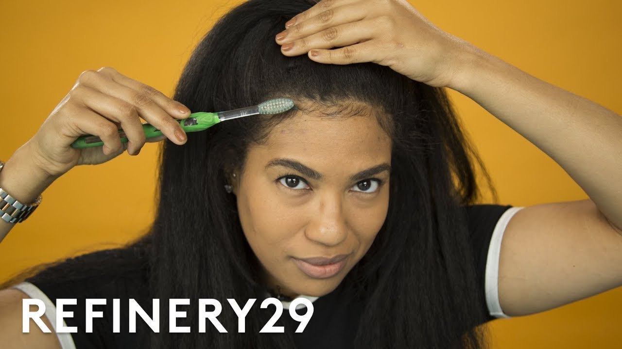 My Favorite Way To Lay Edges | Hair Me Out | Refinery29