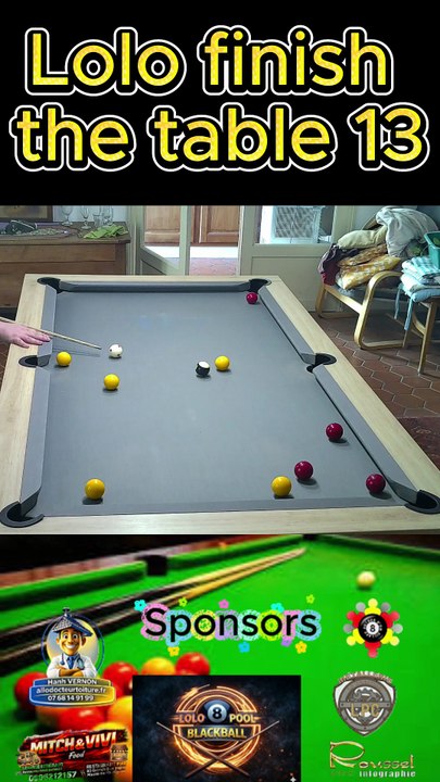 Lolo finish the table 13 #8pool #blackball #billard #ultimatepool #pourtoi #fyp #fluxshorts #reels