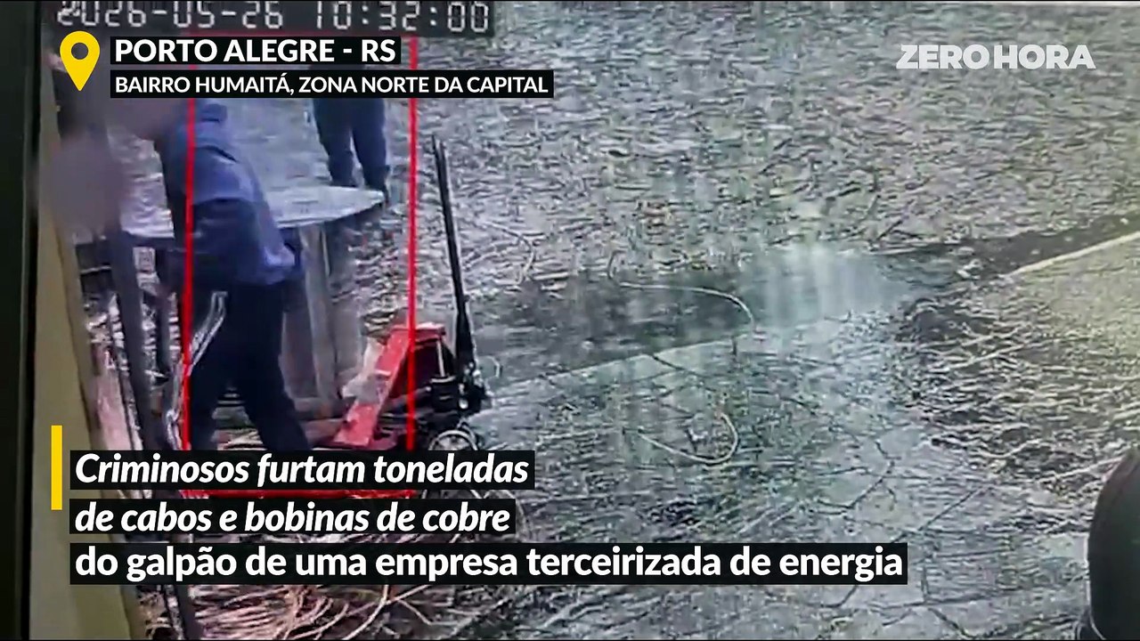 Criminosos furtam toneladas de fios de cobre em Porto Alegre