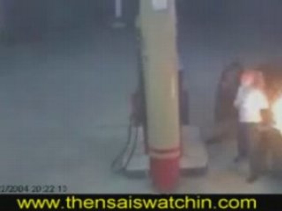 Gas Pump Fire Accidental With Cigarette