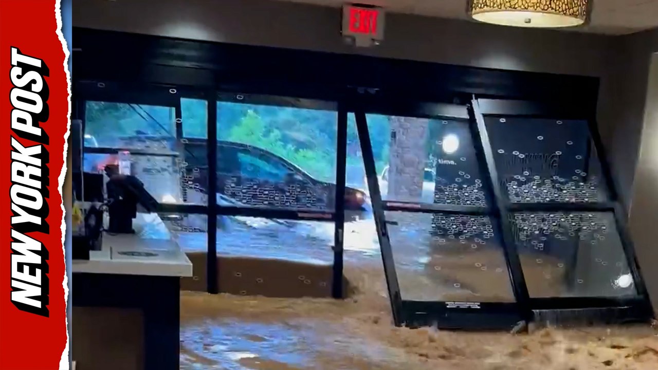 Floodwaters burst through doors, ravaging West Virginia hotel