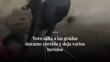Toro salta a las gradas durante corrida y deja varios heridos