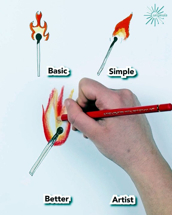 Different levels of drawing skills! ✍️💯