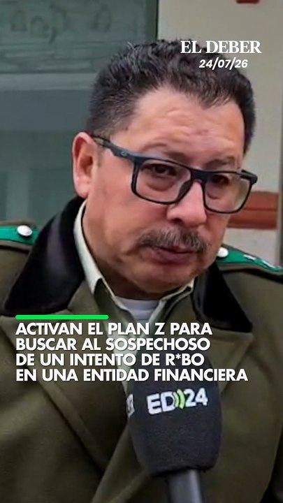 ACTIVAN PLAN Z PARA BUSCAR AL SOSPECHOSO DE UN INTENTO DE R*BO EN UNA ENTIDAD FINANCIERA