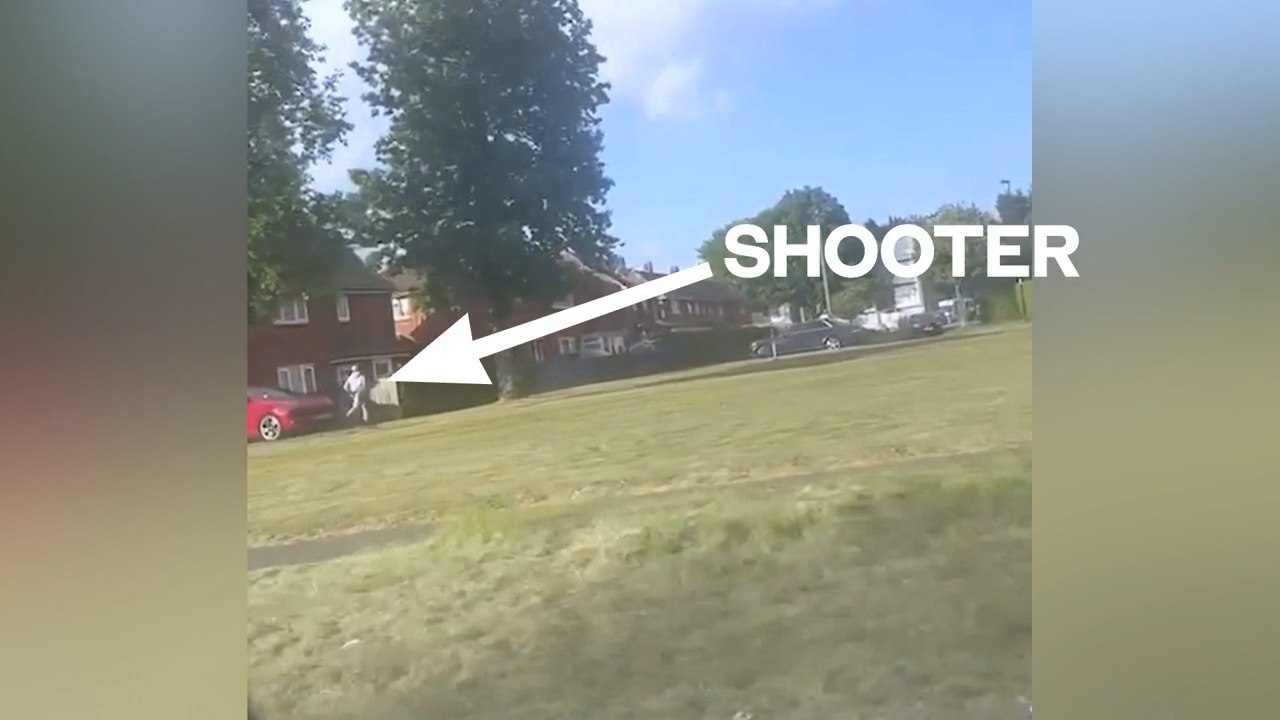 Croydon shotgun attack: Footage captures victim shouting at shooter before ambush