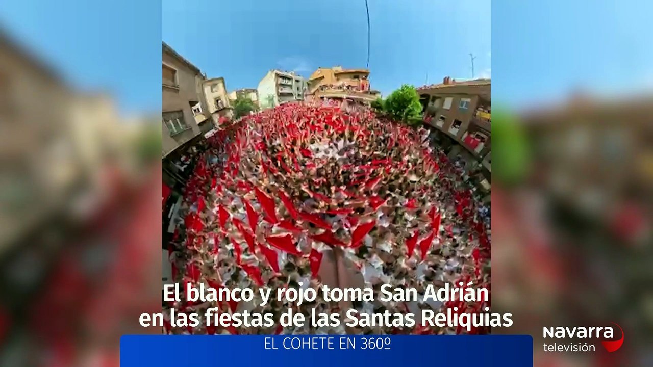San Adrián se viste de blanco y rojo
