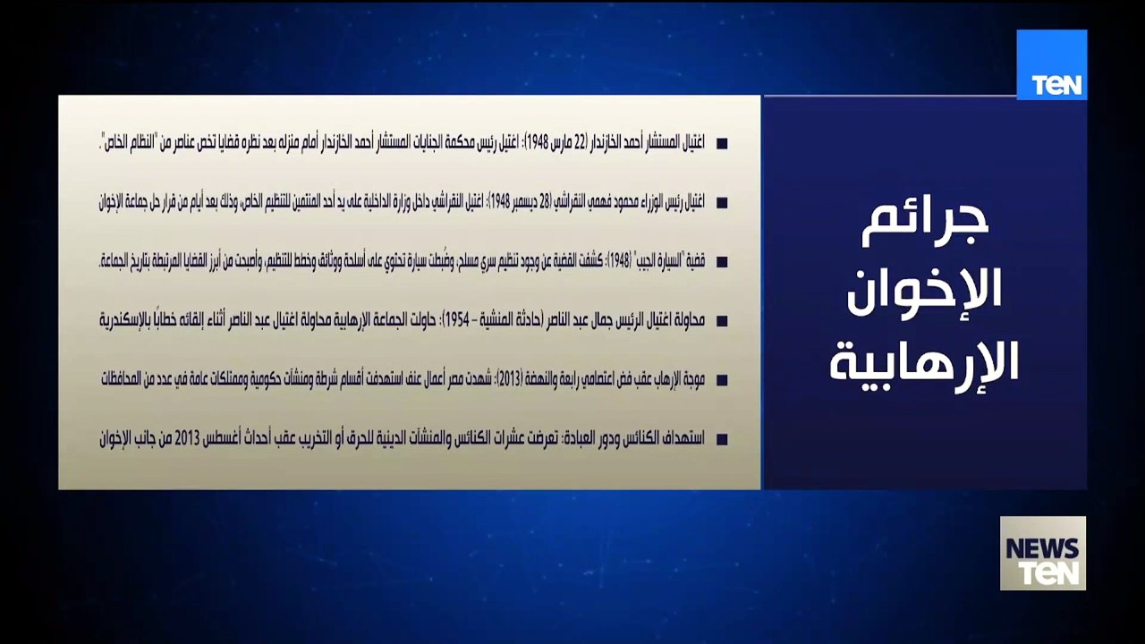جرائم الإخوان الإرهابية.. اغتيالات واستهداف لأبناء الجيش والشرطة