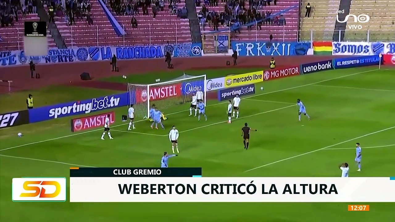 WEBERTON CRITICÓ LA ALTURA