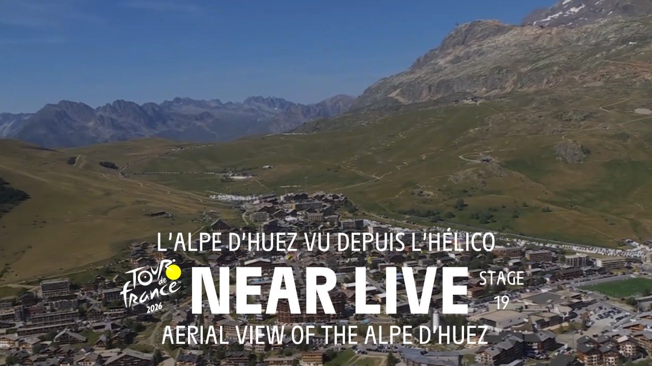 Alpe d'Huez by helicopter - Stage 19