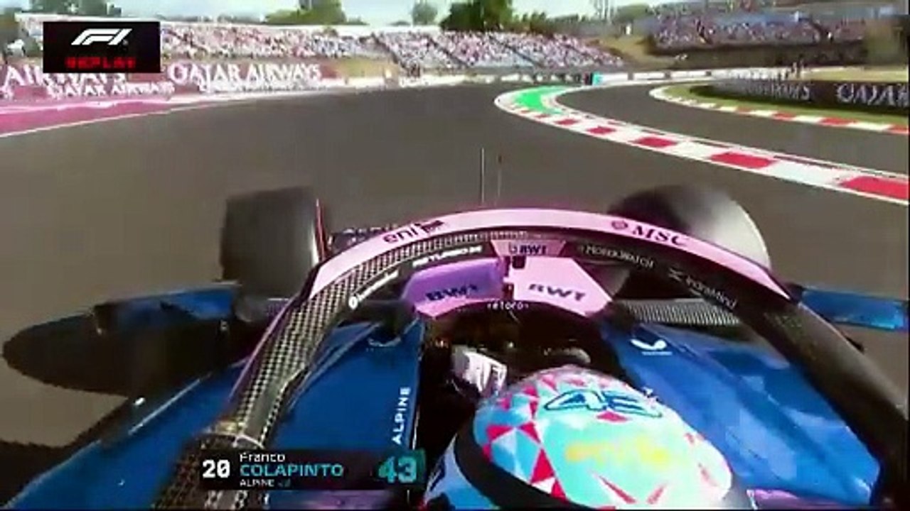 Accidente de Franco Colapinto en la práctica del GP de Hungría CORTO
