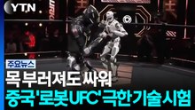 목 부러져도 싸워...중국 '로봇 UFC' 극한 기술 시험 / YTN