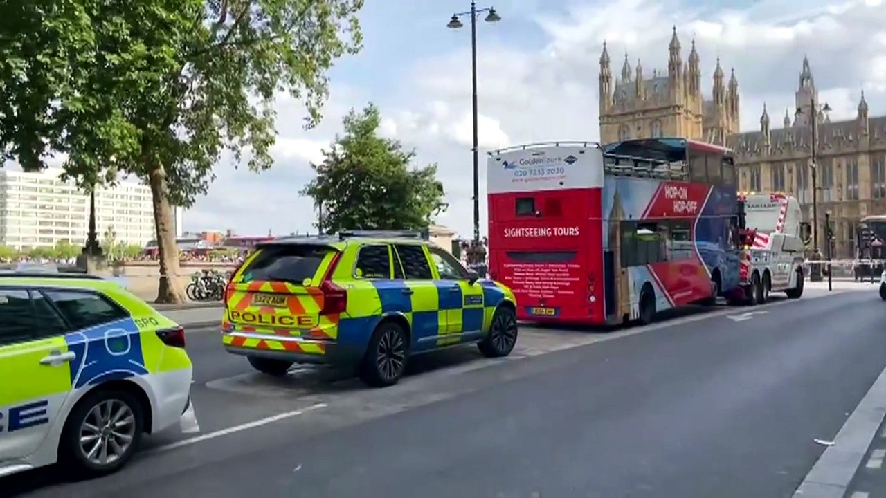 Emergency services at scene of Westminster boat crash