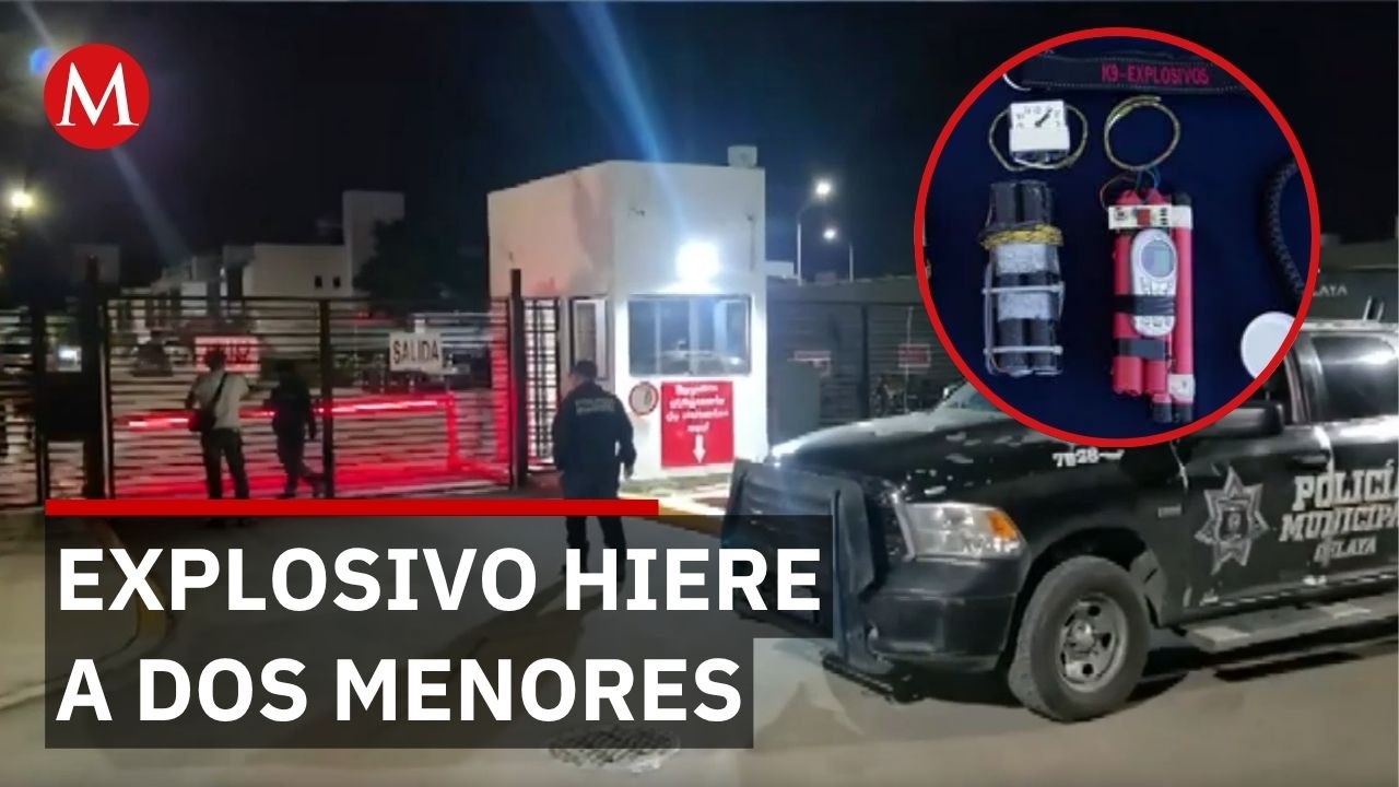 Explosión de artefacto casero deja grave a niños de 4 y 5 años en Celaya, Guanajuato
