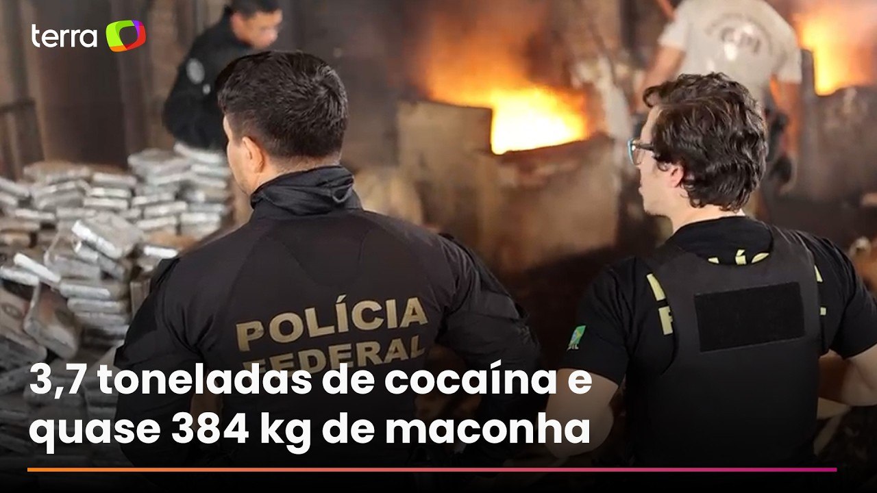PF põe fogo em mais de 4 toneladas de drogas apreendidas no Pará; veja