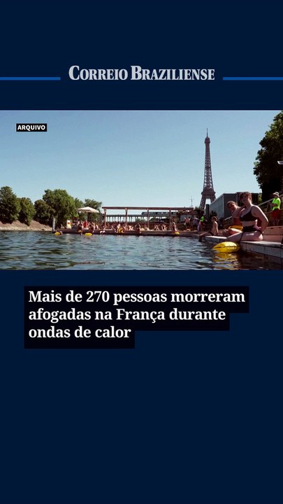 Mais de 270 pessoas morreram afogadas na França durante ondas de calor